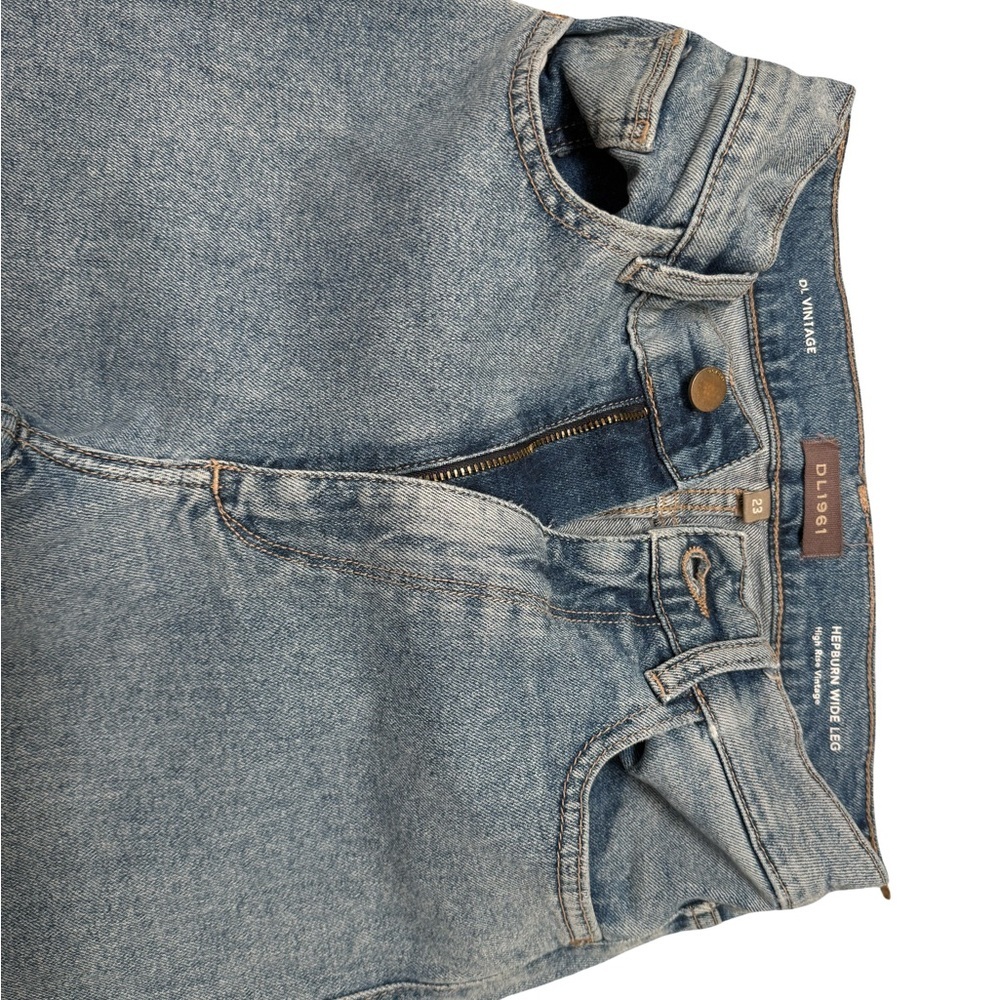 DL1961 Light Blue Vintage Wide Leg Jeans - Picture 5 of 11